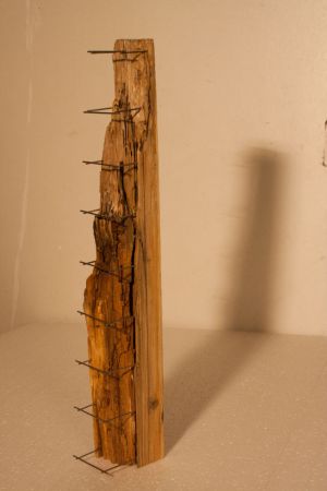 Ladder zat - 15x15x50 - metaal hout